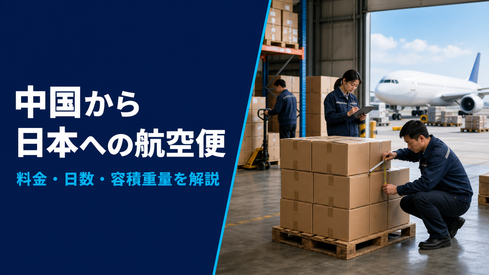 中国から日本への航空便の料金・日数・容積重量を解説